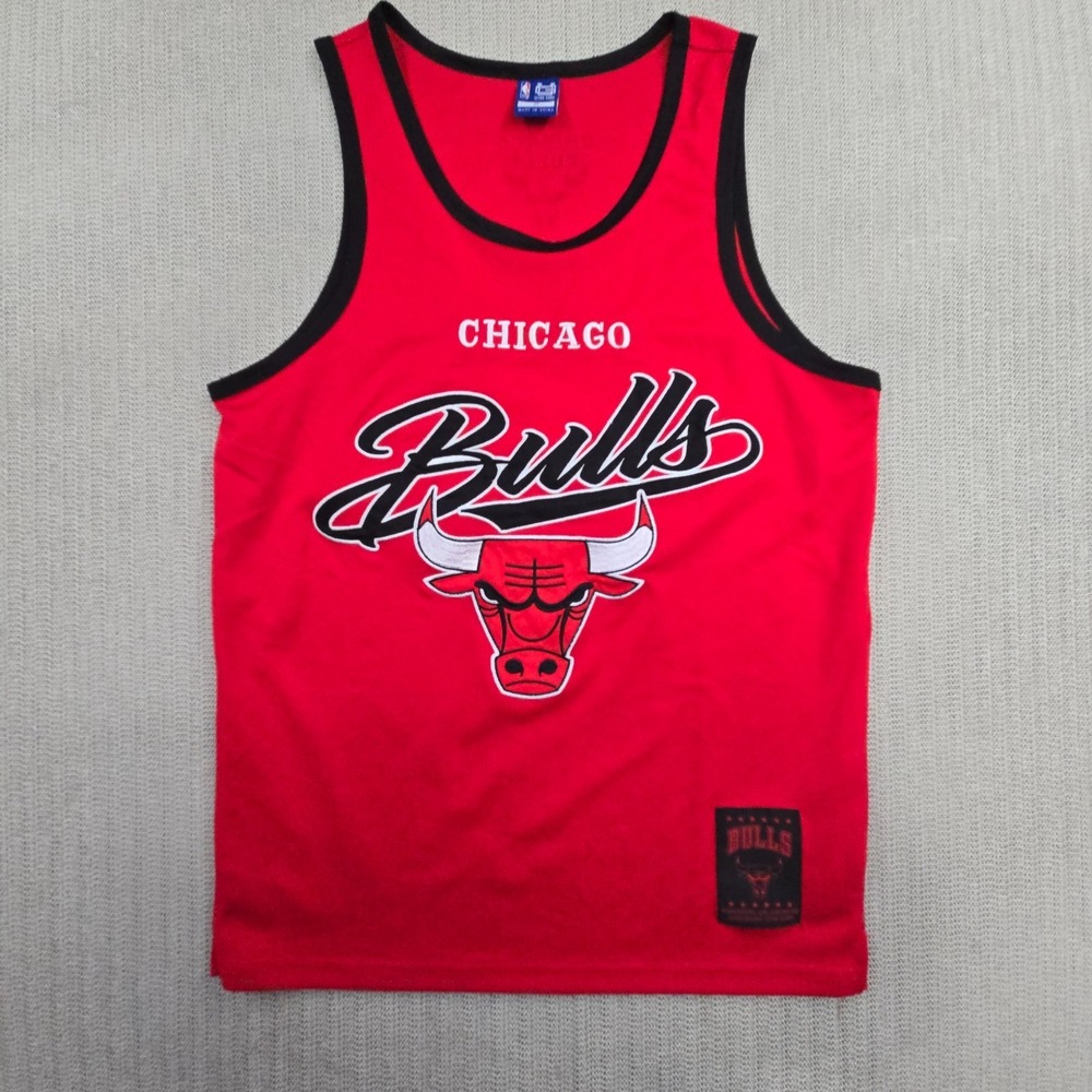 Ultra Game‎ Chicago Bulls Jersey Mens Medium Red NBA Basketball Sewn